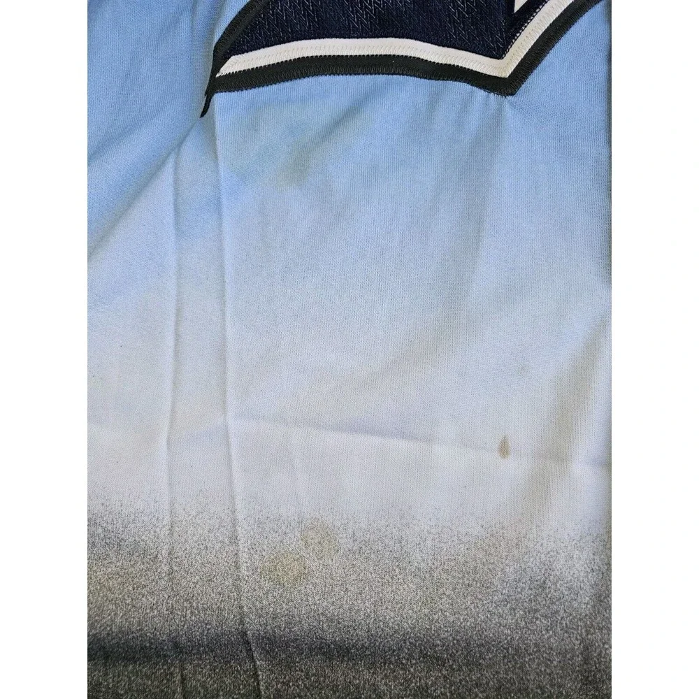VTG FUBU League 05 Mens Sz XXL Blue Ombre Button Up Shirt Sport Collection - Picture 11 of 11